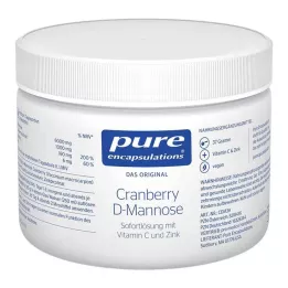 PURE ENCAPSULATIONS Cranberry D-Manóza Powder, 37 g