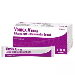 VOMEX 50 mg roztok na perorálne použitie vo vrecúšku, 12 ks
