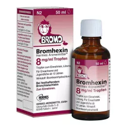 BROMHEXIN Hermes Arzneimittel 8 mg/ml kvapky, 50 ml