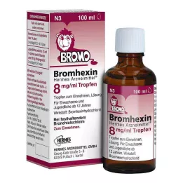 BROMHEXIN Hermes Arzneimittel 8 mg/ml kvapky, 100 ml
