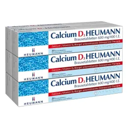 Calcium D3 Heumann šumivé tablety 600 mg/400 t.j.(120 kusov)