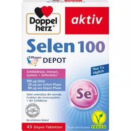 DOPPELHERZ Selén 100 2-fázových depotných tabliet, 45 ks