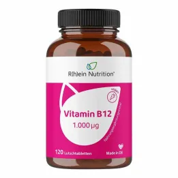 Vitamín B12 1000 µg pastilky vegánske, 120 ks