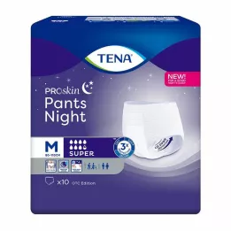 TENA PANTS nočné super M jednorazové nohavice, 10 ks
