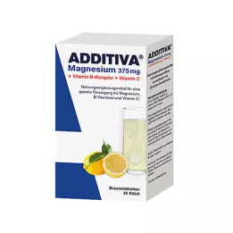 ADDITIVA Horčík 375 mg + vitamín B-komplex + vitamín C, 20X6 g