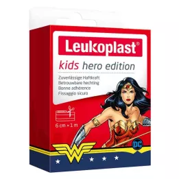LEUKOPLAST detský sadrový hrdina Wonder Woman 6 cmx1m, 1 ks