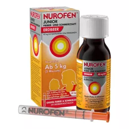 NUROFEN Sirup proti horúčke a bolesti Junior Jahoda 40 mg/ml, 100 ml