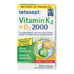 Tetesept Vitamín K2+D3 2000 tabliet (30 kusov)