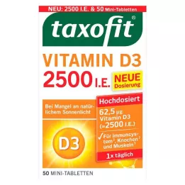 TAXOFIT Vitamín D3 2500 I.E. tablety, 50 ks