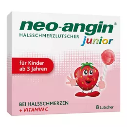 NEO-ANGIN juniorské lízanky na angínu, 8 kusov