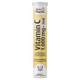 VITAMIN C 1000 mg+Zinok šumivé tablety, 20 ks