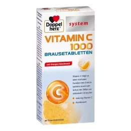DOPPELHERZ Vitamín C 1000 systém šumivé tablety, 40 ks