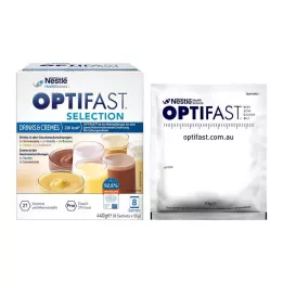 OPTIFAST Výberové nápoje & Krémy v prášku, 8X55 g