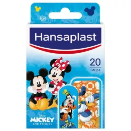 HANSAPLAST Detské sadrové pásiky Mickey & Friends, 20 ks
