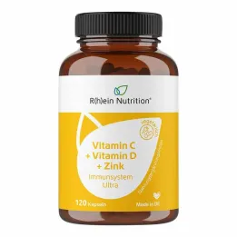 Vitamín C + vitamín D + zinok Ultra kapsuly pre imunitný systém, 120 kusov