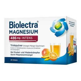 Biolectra Magnesium 486 mg intenzívny prášok na pitie Ora-Man., 20 ks