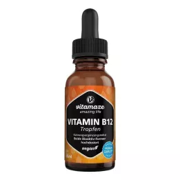 VITAMIN B12 100 µg vysokodávkové vegánske kvapky, 50 ml