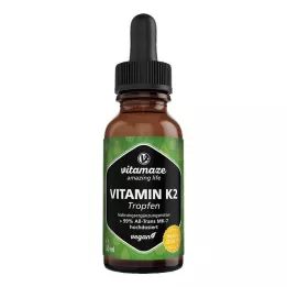 VITAMIN K2 MK7 kvapky vysoká dávka vegánske, 50 ml