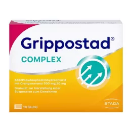 GRIPPOSTAD Komplex ASS/Pseudoeph.500/30 mg Pomaranč, 10 ks