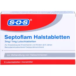 SEPTOFLAM Pastilky do krku, 8 ks