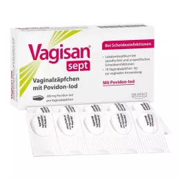 VAGISAN septové vaginálne čapíky s povidón-jódom, 10 ks