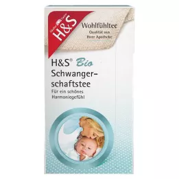 H&S Organické tehotenské filtračné vrecká na čaj, 20X2 g