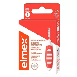 ELMEX Medzizubné kefky ISO veľkosť 1 0,45 mm oranžová, 8 ks