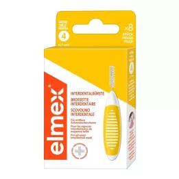 ELMEX Medzizubné kefky ISO veľkosť 4 0,7 mm žltá, 8 ks