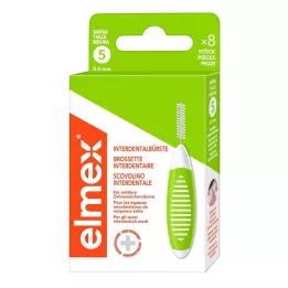 ELMEX Medzizubné kefky ISO veľkosť 5 0,8 mm zelená, 8 ks