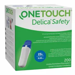 ONE TOUCH Jednorazový odberový pero Delica Safety 23 G, 200 ks