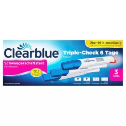 CLEARBLUE Tehotenský test TripleCheck ultra skorý, 3 ks
