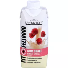 LAYENBERGER Fit+Feelgood Slim Shake Raspberry-Vanilla, 330 ml