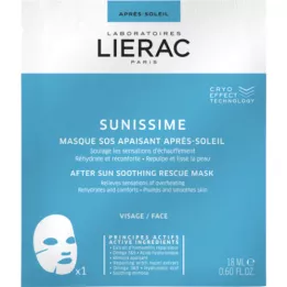 LIERAC Sunissime upokojujúca maska po opaľovaní SOS , 1X18 ml