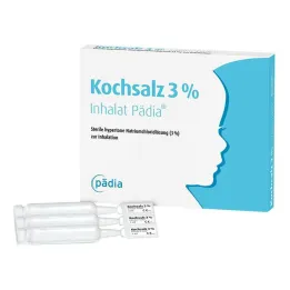 Kuchynská soľ 3% inhalant Pädia ampulky, 20 ks