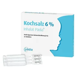 Kuchynská soľ 6% inhalant Pädia ampulky, 20 ks