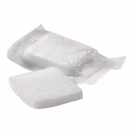LIGASANO biely obväz 1x5x5 cm sterilný, 10 ks