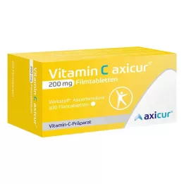 VITAMIN C AXICUR 200 mg filmom obalené tablety, 100 ks