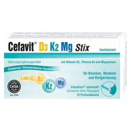 CEFAVIT D3 K2 Mg 2 000 I.E. Granule Stix, 12 ks