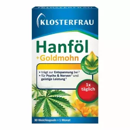KLOSTERFRAU Konopný olej + kapsule so zlatým makom, 30 ks. Kapsuly, 30 ks