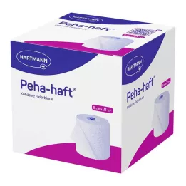 PEHA-HAFT Fixačný obväz bez latexu 8 cmx21 m, 1 ks
