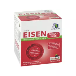 EISEN DIREKT plus vitamín C + kyselina listová + B12 prášok, 60 ks