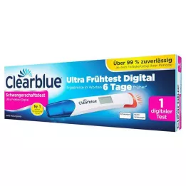 CLEARBLUE Tehotenský test Ultra skorý digitálny test, 1 kus