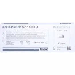 MEDUNASAL-Heparín 500 I.U. ampulky, 10x5 ml
