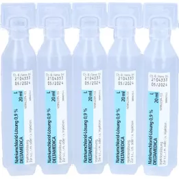 NATRIUMCHLORID-Roztok 0,9 % Deltamedica Luer Pl., 20 x 20 ml