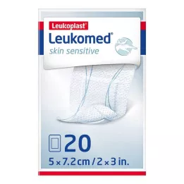 LEUKOMED citlivá na kožu sterilný 5x7,2 cm, 20 ks