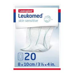 LEUKOMED citlivá na pokožku sterilný 8x10 cm, 20 ks