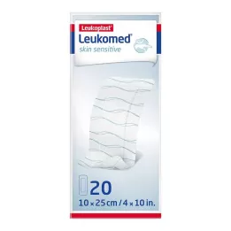 LEUKOMED citlivá na pokožku sterilný 10x25 cm, 20 ks