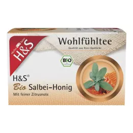 H&amp;S Bio filtračné vrecká so šalviovým medom, 20X2 g