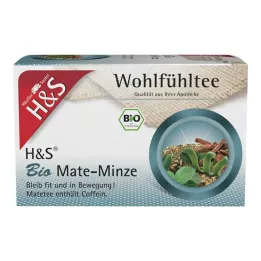 H&S Organic Mate Mint filtračné vrecká, 20X1,8 g