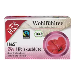 H&S Organické filtračné vrecká na kvety ibišteka, 20X1,75 g